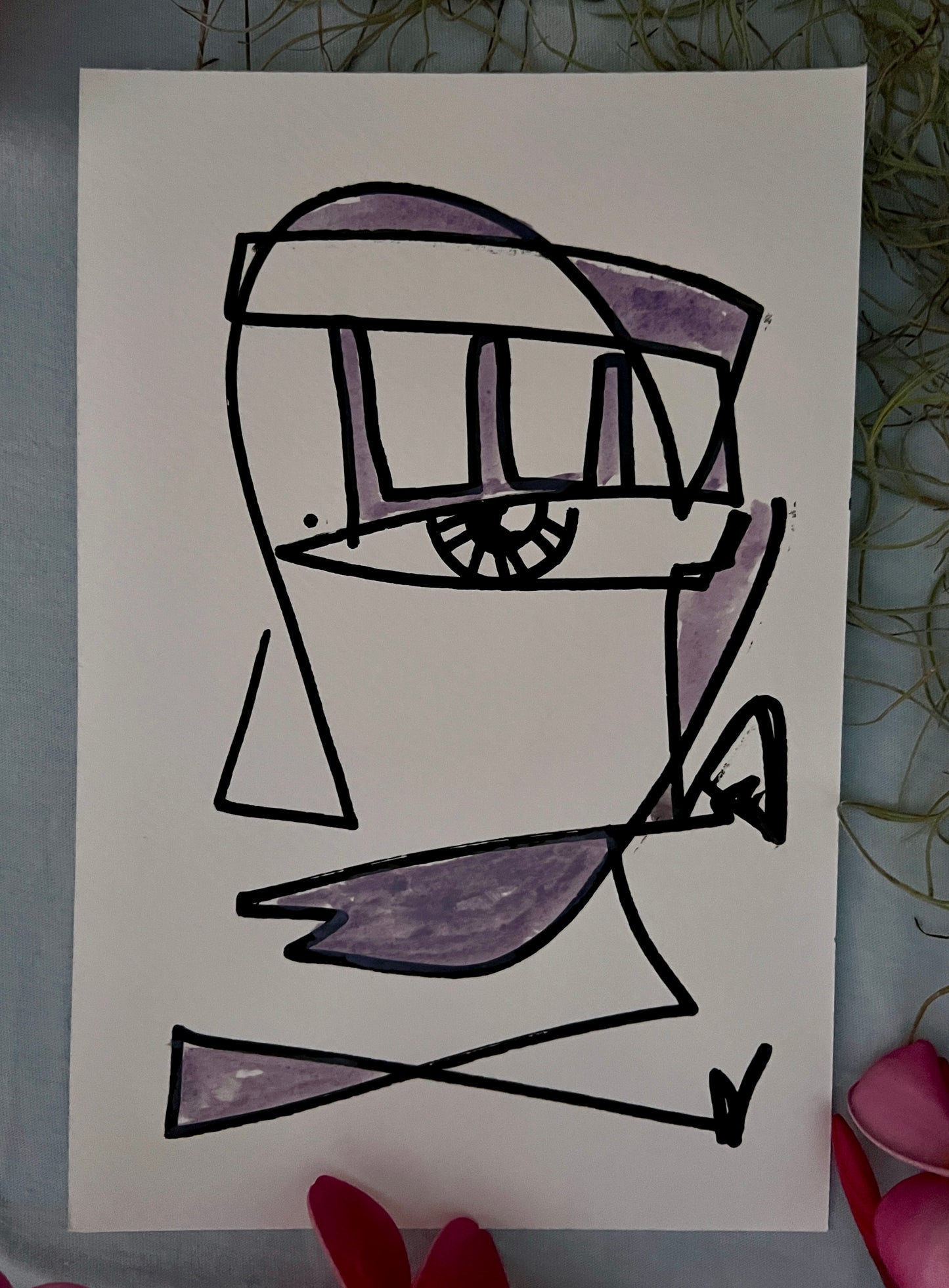 #42 for 70paintingsfor70daysfor$70- THE PURPLE SERIES