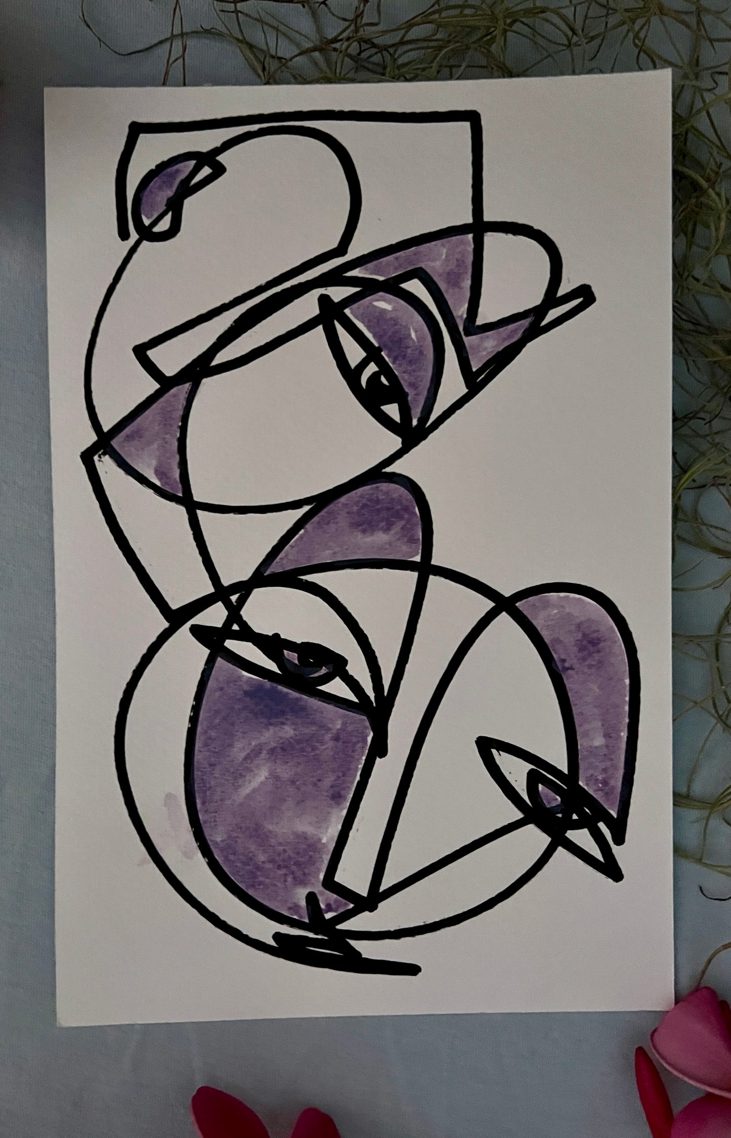 #43 for 70paintingsfor70daysfor$70- THE PURPLE SERIES