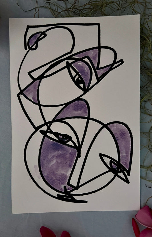 #43 for 70paintingsfor70daysfor$70- THE PURPLE SERIES