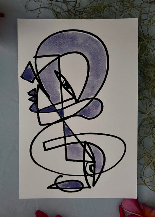 #44 for 70paintingsfor70daysfor$70- THE PURPLE SERIES