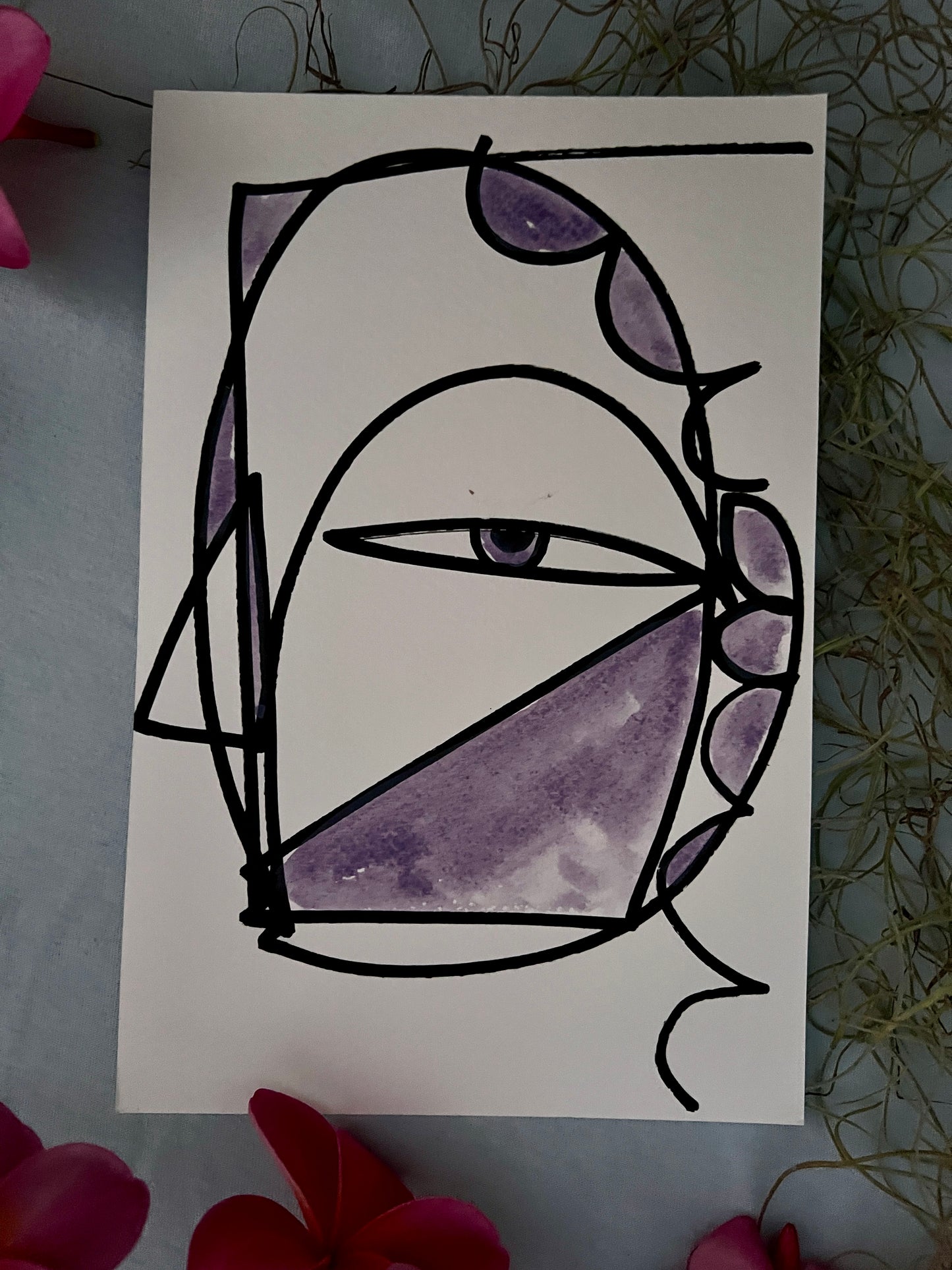 #45 for 70paintingsfor70daysfor$70- THE PURPLE SERIES