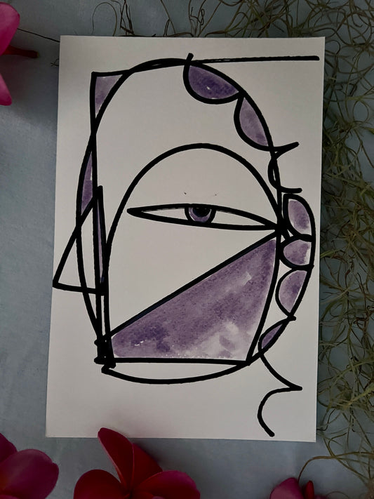 #45 for 70paintingsfor70daysfor$70- THE PURPLE SERIES