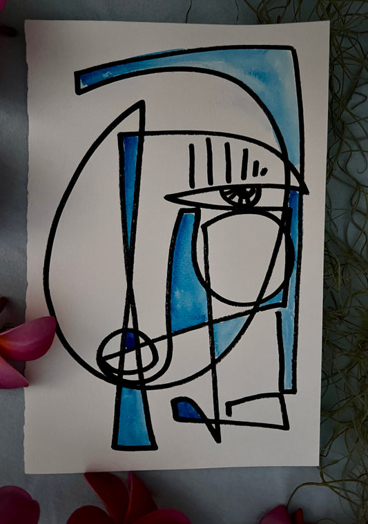 #51 for 70paintingsfor70daysfor$70- THE BLUE SERIES