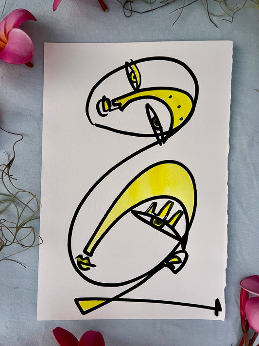 #2 for 70paintingsfor70daysfor$70- THE YELLOW SERIES