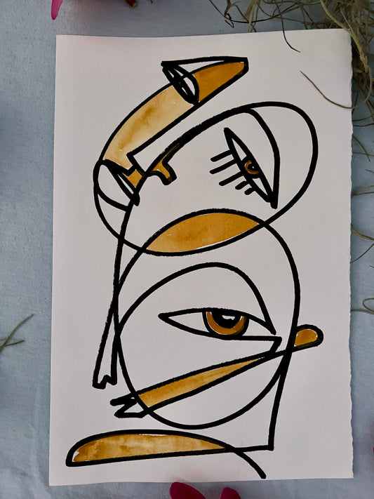 #18 for #70paintingsfor70daysfor$70- THE OCHRE SERIES