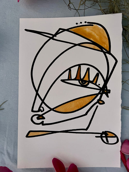 #19 for #70paintingsfor70daysfor$70- THE OCHRE SERIES