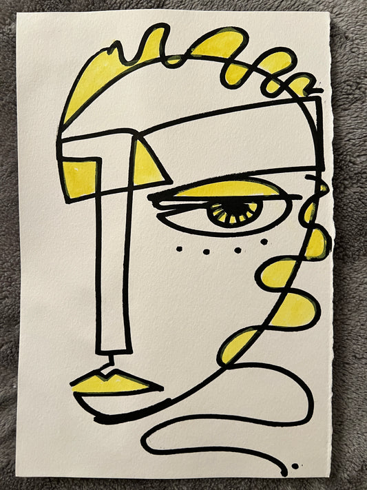 #1 for 70paintingsfor70daysfor$70- THE YELLOW SERIES